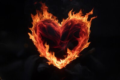 Burning Heart Flame