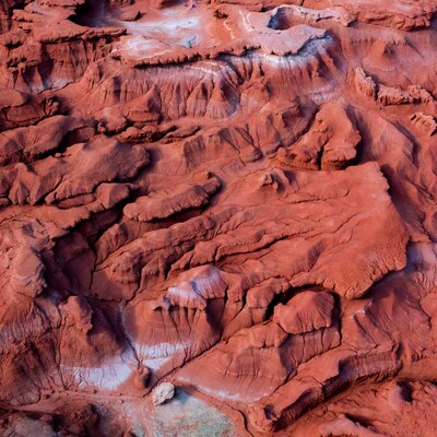 Aerial View Red Rock Canyon Landscape