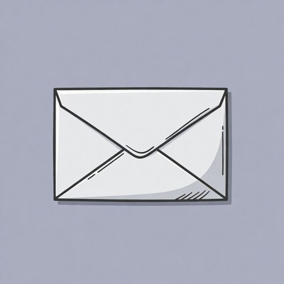 White envelope illustration