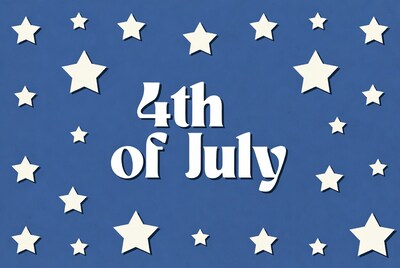 4th of July Stars Background