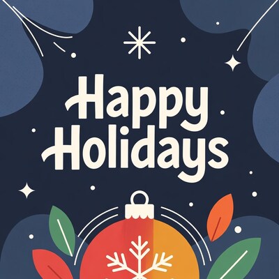 Happy Holidays illustration