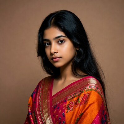Indian woman in colorful saree