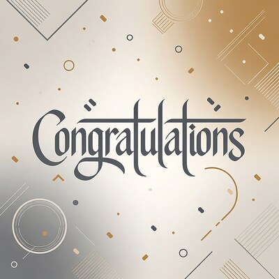 Congratulations Elegant Graphic Design
