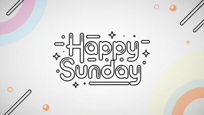 Happy Sunday Illustration