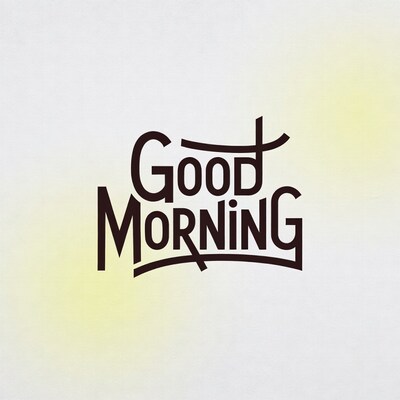 Good Morning Text Illustration