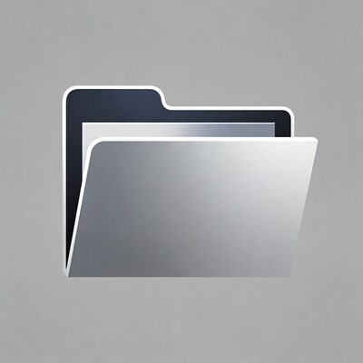 Open Gray Folder Icon