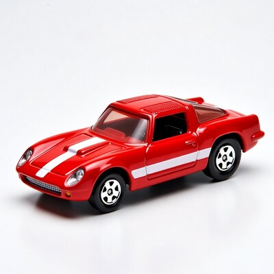 Red sports car toy model