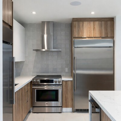 Modern Kitchen with Wood Cabinets