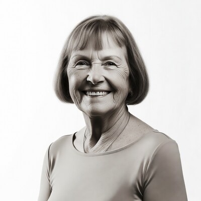 Smiling senior woman portrait