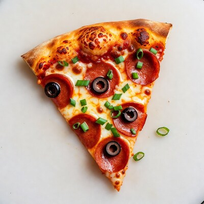 Pepperoni Olive Pizza Slice