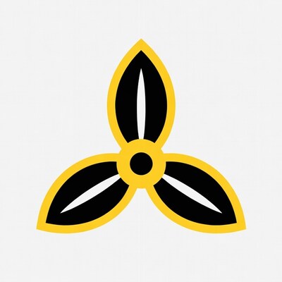 Yellow Black Outline Trillium Flower