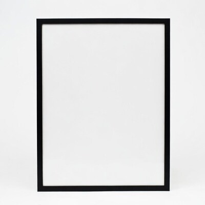 Empty black picture frame
