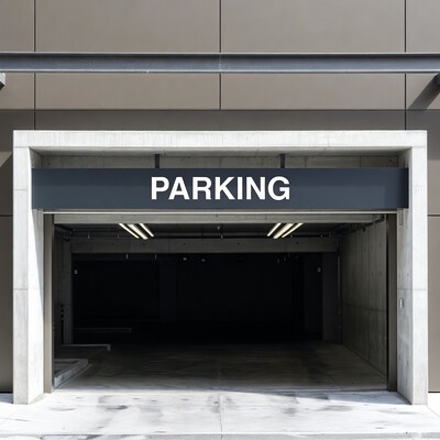 Open Parking Garage Entrance