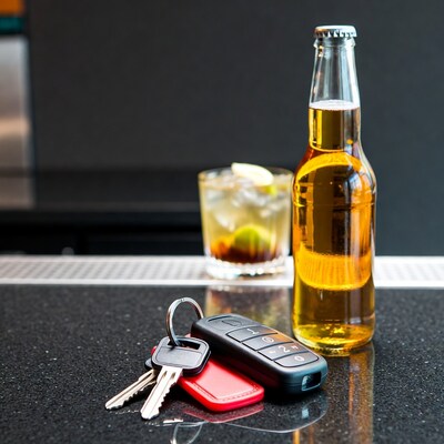 Beer Bottle Keys Whiskey Glass Bar