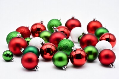 Red Green White Christmas Ornaments