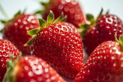 Fresh ripe strawberries closeup