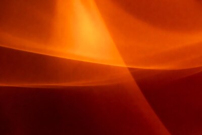 Abstract Orange Swirling Waves