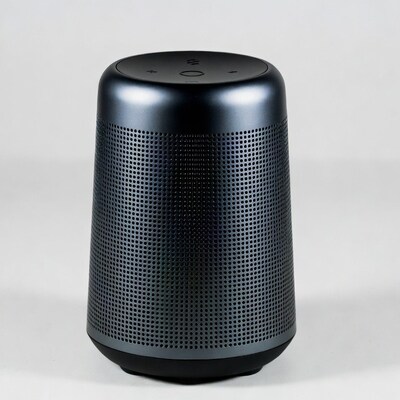 Black Cylindrical Bluetooth Speaker