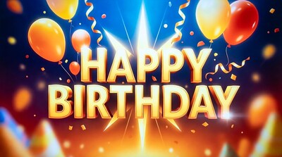 Happy Birthday Balloons Illustration