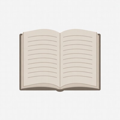 Open book illustration