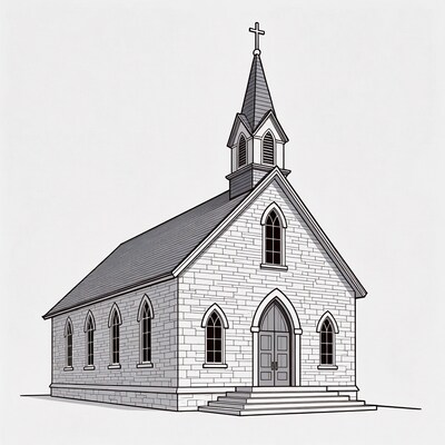 Gothic Church Illustration