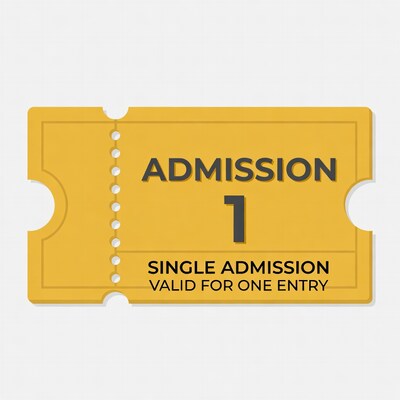 Yellow Single Admission Ticket