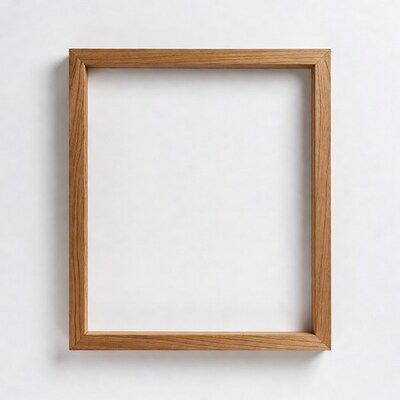 Empty Wooden Picture Frame