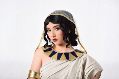 Woman in Egyptian Cleopatra costume