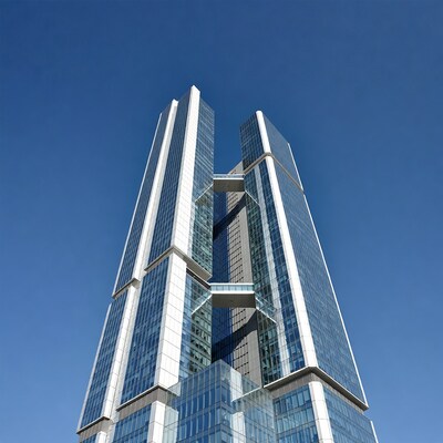 Twin Towers with Skybridge