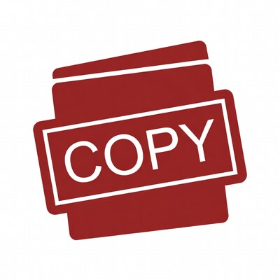 Red COPY Stamp Icon