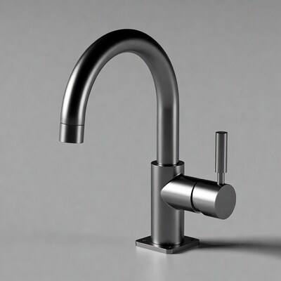 Black Modern Kitchen Faucet