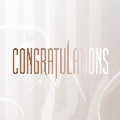 Congratulations Text Graphic