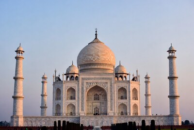 Taj Mahal at sunset