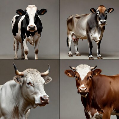 Various Breeds of Cows