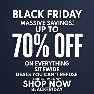 Black Friday 70% Off Sale
