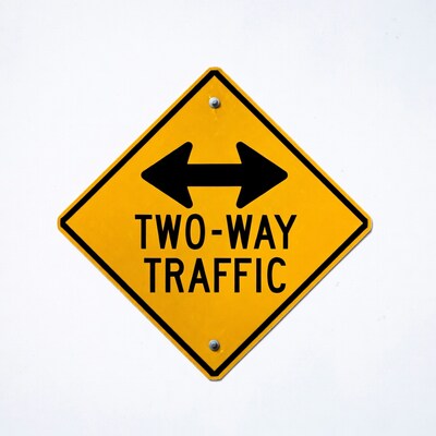 Two-Way Traffic Sign