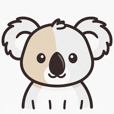 Cute Koala Cartoon Illustration