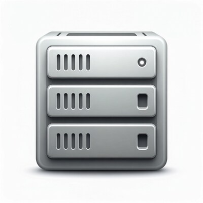 Silver Server Rack Icon