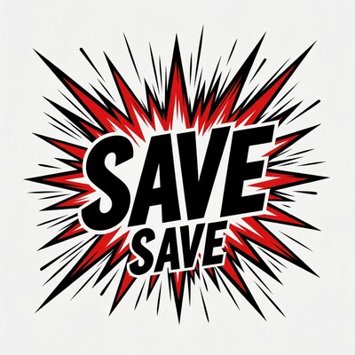 Explosive SAVE Text Illustration