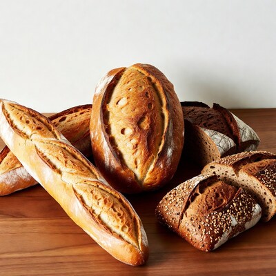 Assortment of Fresh Artisan Breads