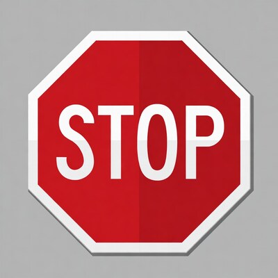 Red Stop Sign Illustration