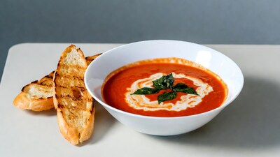 Tomato Soup with Grilled Bread