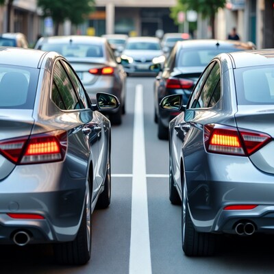 Cars in Urban Traffic Jam