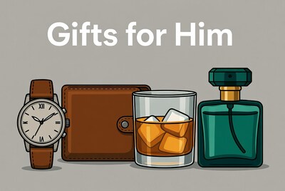 Gifts for Him Illustration