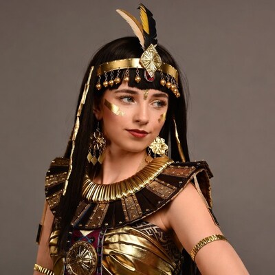 Woman in Egyptian Cleopatra costume
