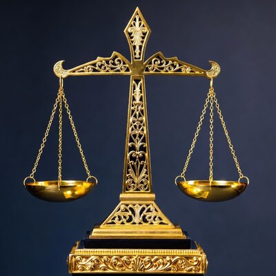Golden Scales of Justice