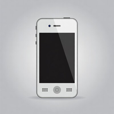 White iPhone 4 Illustration
