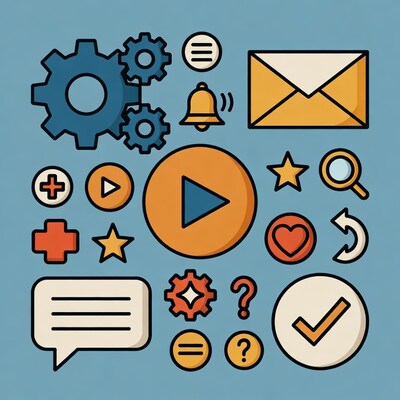 Colorful UI Icons Set