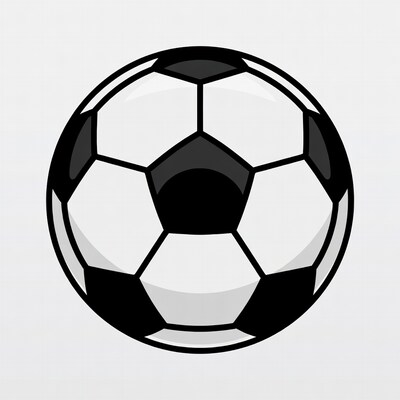 Black and White Soccer Ball