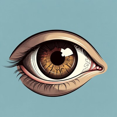 Detailed Brown Eye Illustration